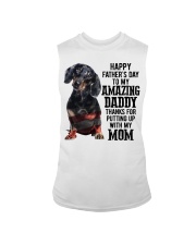 Daddy - BLACK Dachshund Sleeveless Tee tile