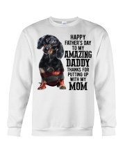 Daddy - BLACK Dachshund Crewneck Sweatshirt tile