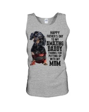 Daddy - BLACK Dachshund Unisex Tank tile