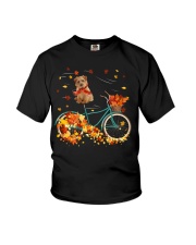 Autumn Bike - Norfolk Terrier Youth T-Shirt tile
