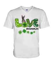 Patrick Life - American Hairless Terrier V-Neck T-Shirt tile