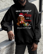 Little Christmas - Redbone Coonhound Hooded Sweatshirt apparel-hooded-sweatshirt-lifestyle-front-11