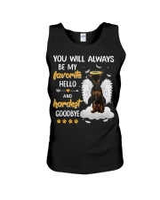 Hardest Goodbye - Miniature Pinscher 2 Unisex Tank tile