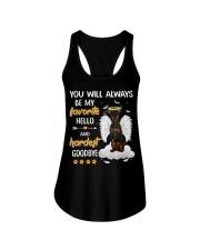 Hardest Goodbye - Miniature Pinscher 2 Ladies Flowy Tank tile
