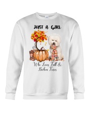 Fall And - Bichon Frise Crewneck Sweatshirt tile