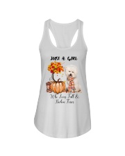 Fall And - Bichon Frise Ladies Flowy Tank tile