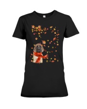 Leaf Scarf - English Mastiff 2 Premium Fit Ladies Tee tile