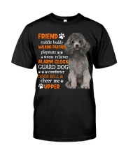 Playmate - SILVER Miniature Poodle Classic T-Shirt front