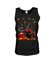 Hot Chocolate - BLACK Dachshund Unisex Tank tile