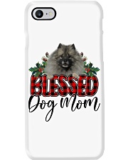 Blessed Dog Mom - GREY Keeshond Phone Case tile
