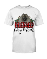 Blessed Dog Mom - GREY Keeshond Classic T-Shirt tile