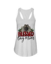 Blessed Dog Mom - GREY Keeshond Ladies Flowy Tank tile