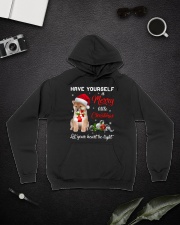 Little Christmas - Shiba Inu 2 Hooded Sweatshirt lifestyle-unisex-hoodie-front-9