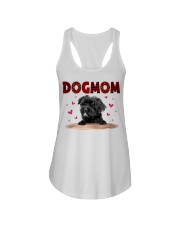 Love Mom - BLACK Morkie Ladies Flowy Tank tile