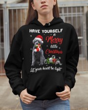 Little Christmas - GREY Schnoodle Hooded Sweatshirt apparel-hooded-sweatshirt-lifestyle-07
