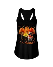 Fall Forest - Black Mouth Cur Ladies Flowy Tank tile