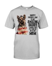 Father Day - Yorkshire Terrier Classic T-Shirt front