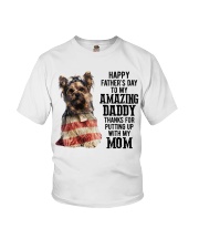 Father Day - Yorkshire Terrier Youth T-Shirt tile