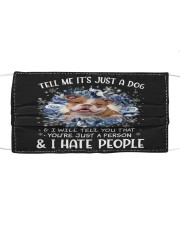 Hate People - Old English Bulldog Mask tile