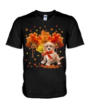 Fall Forest - Cavachon 1 V-Neck T-Shirt tile