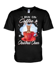 Xmas Coffee - Pharaoh Hound V-Neck T-Shirt tile