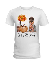 It is Fall - German Shorthaired Pointer Ladies T-Shirt tile
