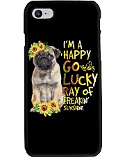 I Am Happy Go Lucky Pug Phone Case tile