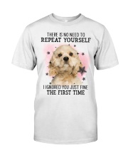 First Time - CREAM American Cocker Spaniel Premium Fit Mens Tee tile