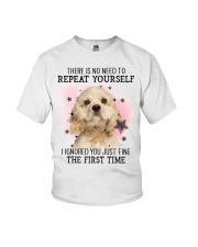 First Time - CREAM American Cocker Spaniel Youth T-Shirt tile