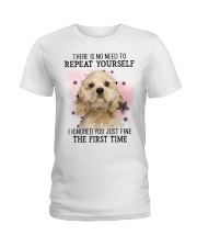 First Time - CREAM American Cocker Spaniel Ladies T-Shirt tile