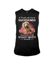 Biggest - CREAM Long Haired Dachshund Sleeveless Tee tile