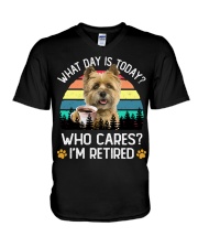 Retired - Cairn Terrier 1 V-Neck T-Shirt tile
