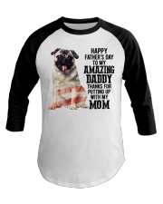 Father Day - Pug Baseball Tee tile