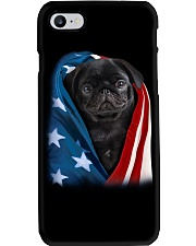 American flag - Pug 2 Phone Case tile
