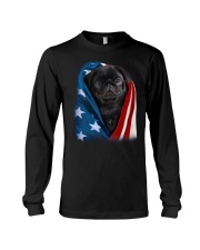American flag - Pug 2 Long Sleeve Tee tile