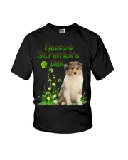 Gold Grass - Rough Collie 1 Youth T-Shirt tile