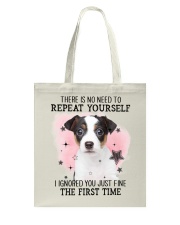 First Time - Jack Russell Terrier 2 Tote Bag tile