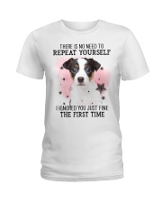 First Time - Jack Russell Terrier 2 Ladies T-Shirt tile