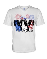 American Cavalier King Charles Spaniel V-Neck T-Shirt tile