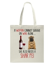 She Also Needs - Shar Pei Tote Bag tile