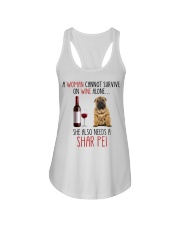 She Also Needs - Shar Pei Ladies Flowy Tank tile