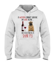 She Also Needs - Shar Pei Hooded Sweatshirt tile
