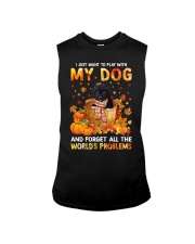 Forget Problems - BLACK Goldendoodle Sleeveless Tee tile