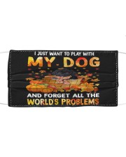 Forget Problems - BLACK Goldendoodle Mask tile