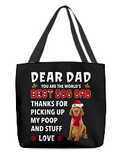 Christmas Dad - Vizsla All-Over Tote tile