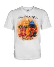 Grateful - Lhasa Apso V-Neck T-Shirt tile