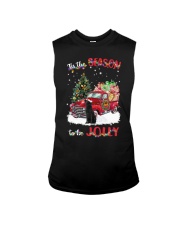 To Be Jolly - BLACK Labrador Sleeveless Tee tile