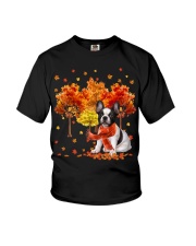 Fall Forest - French Bulldog 2 Youth T-Shirt tile