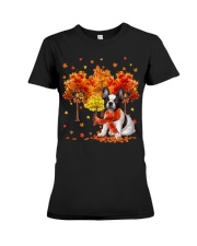 Fall Forest - French Bulldog 2 Premium Fit Ladies Tee tile