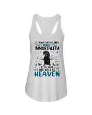 Immortality - BLACK Dachshund Ladies Flowy Tank tile
